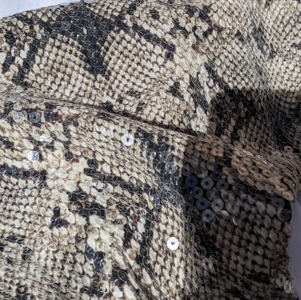 Python sequin top Style & Co. 2X